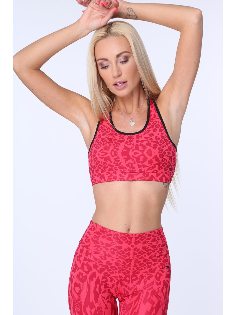 Coral sports top with spots MR15504 - Online store - Boutique